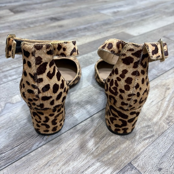 Steve Madden Dainna Cow Hair Ankle Strap Heels - Picture 6 of 7